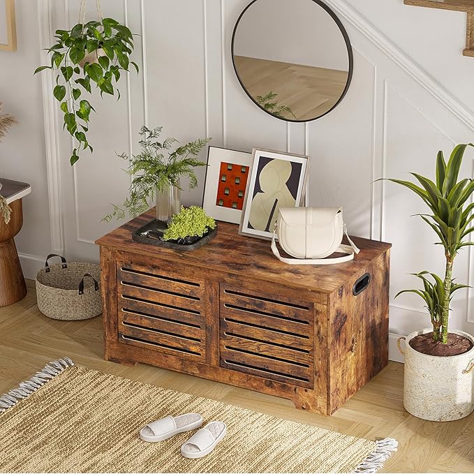 DINZI LVJ Storage Chest, 39.4”Wooden Toy Box - Image 6
