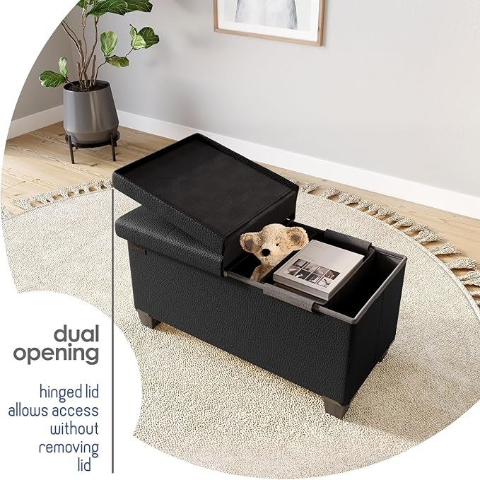 STORAGEBUD Storage Ottoman Bench - Image 8