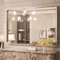 TokeShimi 40 x 30 Inch Brushed Silver Bathroom Mirror by RefinedBathroomAccessories