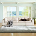 133.9 Inch Modular Convertible Sectional Sofa by Unknown