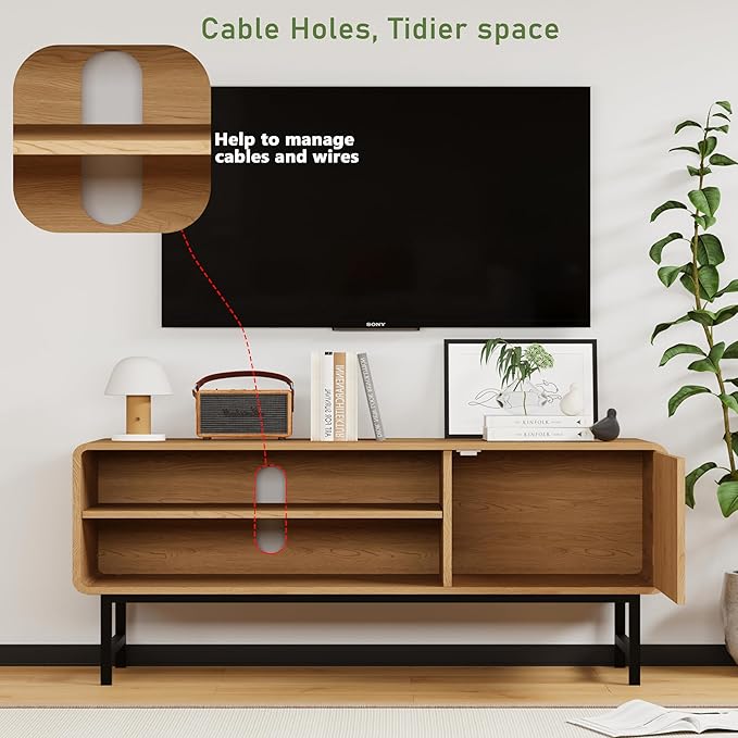TV Stand, Mid Century Modern Entertainment Center - Image 3