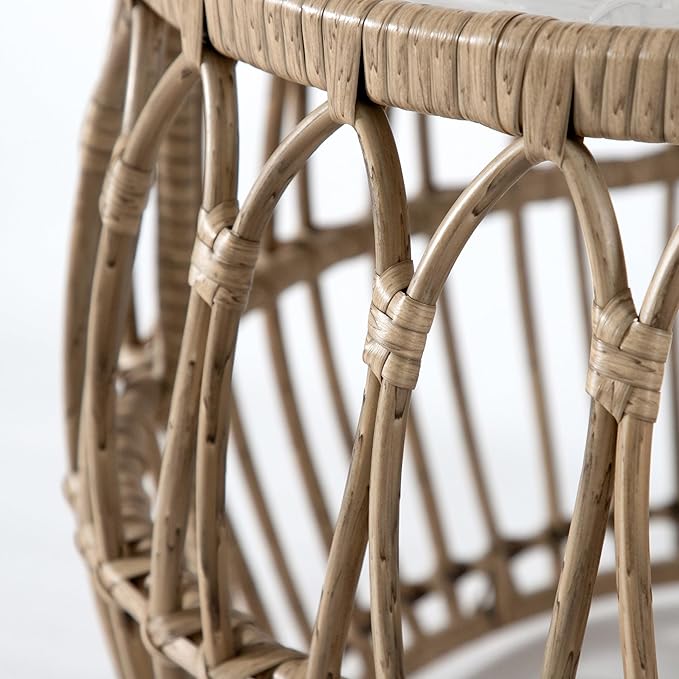 Muse & Lounge Co. Ysar Boho Rattan Round Coffee Table Outdoor - Image 14