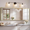 YIROMAN Bathroom Mirror 72"x30", Large Brushed Gold Bathroom Mirror by Unknown
