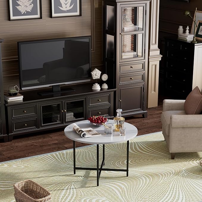 Round Coffee Table, Small Coffee Tables - Image 8