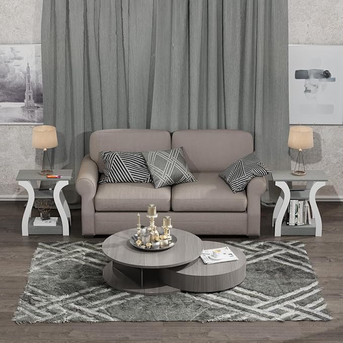 End Tables Living Room Set of 2, Nightstand - Image 5