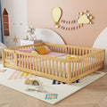 Queen Size Floor Bed Frame by Bellemave