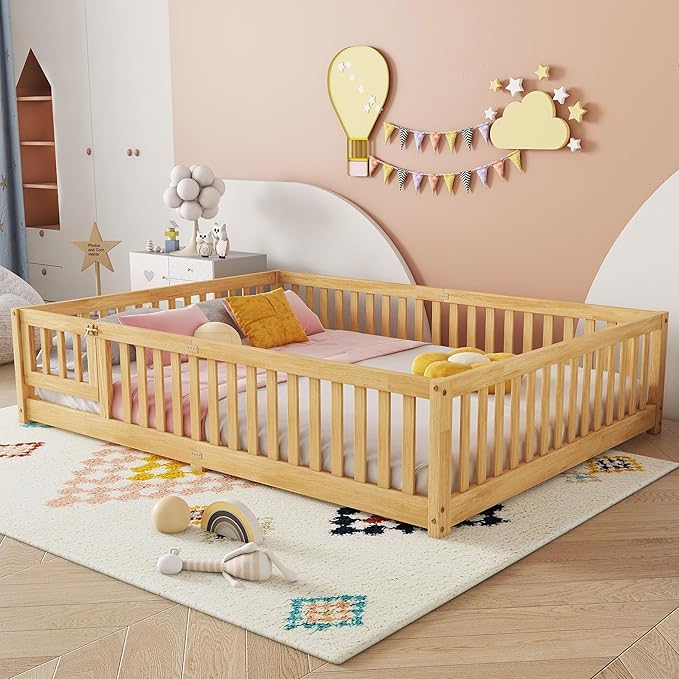 Queen Size Floor Bed Frame by Bellemave