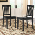 COLAMY Wooden Dining Room Chairs Set of 2, Spindle High Back Windsor Kitchen by COLAMYINC