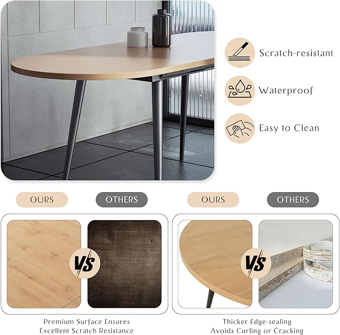 75" x 32" Extendable Dining Table - Image 6