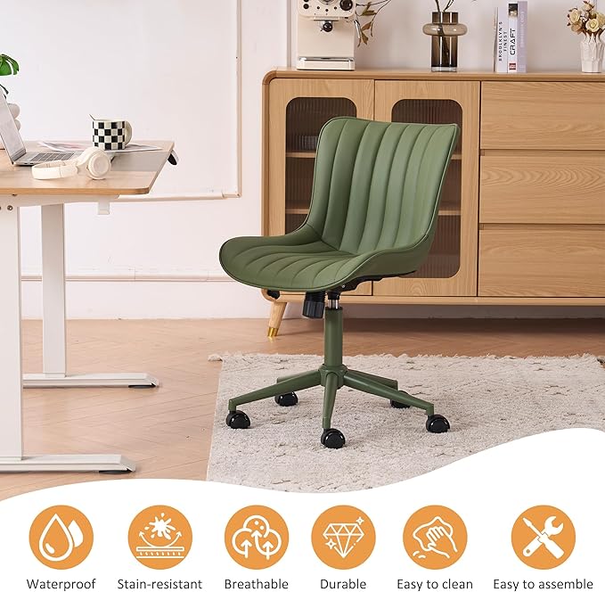 YOUNIKE Green Home Office Desk Chair - Image 7