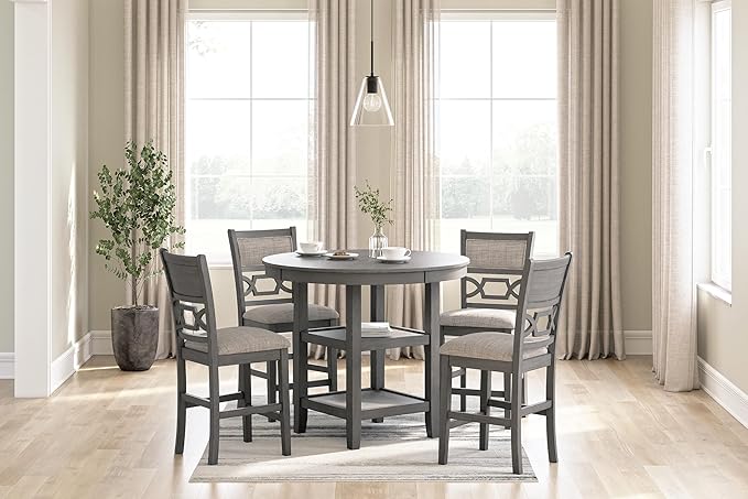 Signature Design by Ashley Wrenning Modern Diamond Patterned Counter Height - Image 16