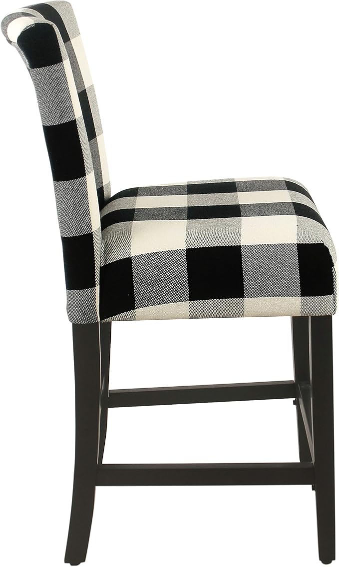 'HomePop by Kinfine Fabric Upholstered Counter Height Barstool - Image 5