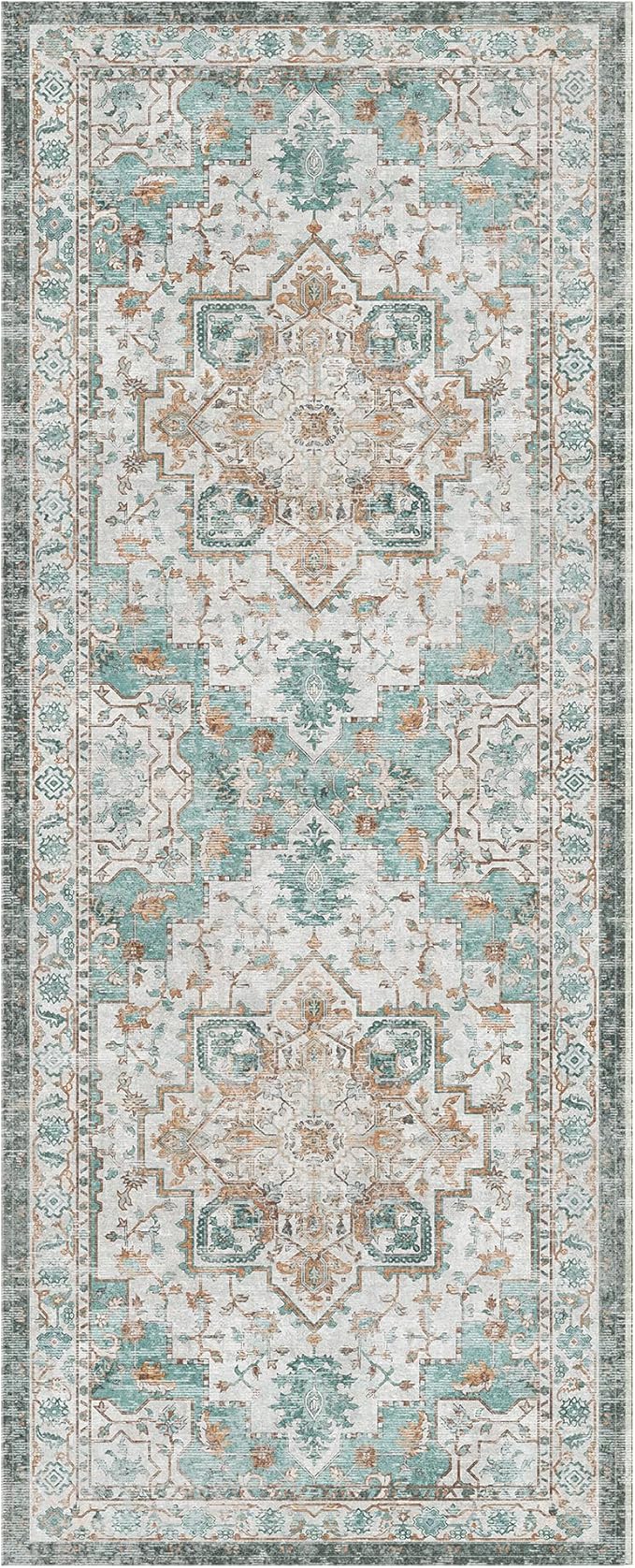 GENIMO 2x5 Runner Rugs for Hallway, Machine Washable Non Slip Vintage Rugs - Image 8