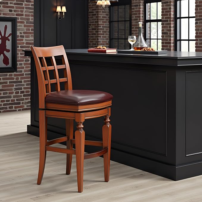 Alaterre Furniture Napa Bar Height Swivel Stool - Image 7
