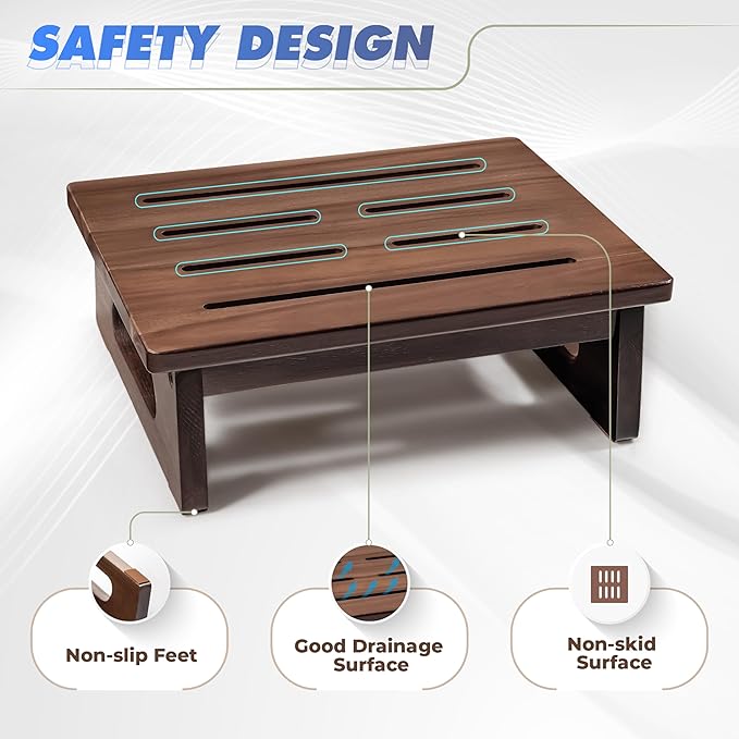Wooden Step Stool, 5.3" One Step Stool - Image 2