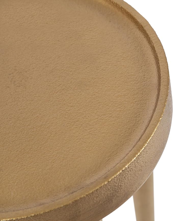 Kate and Laurel Rava Modern Round Metal Drink Table - Image 9