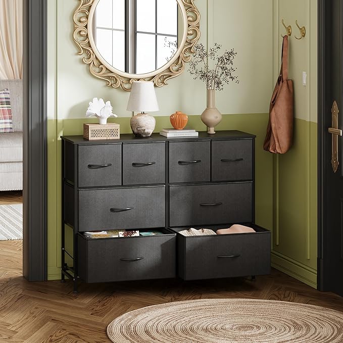 WLIVE Dresser for Bedroom with 8 Drawers, Wide Fabric Dresser for Storage and - Image 4