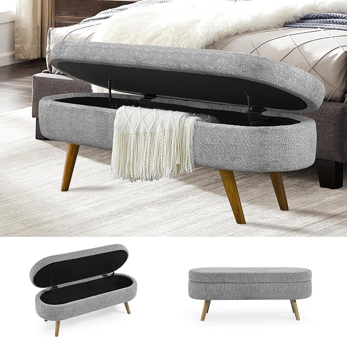 NicBex Ottoman Bench with Storage by NicBex