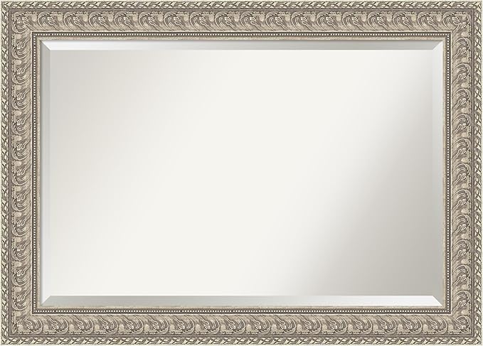 Amanti Art Silver Bathroom Mirror by AmantiArt