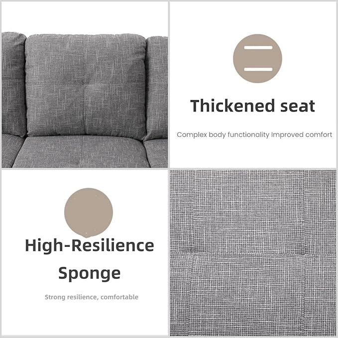 L Shaped Sectional Couches for Living Room, Modern Modular Sectional Sofa - Image 5
