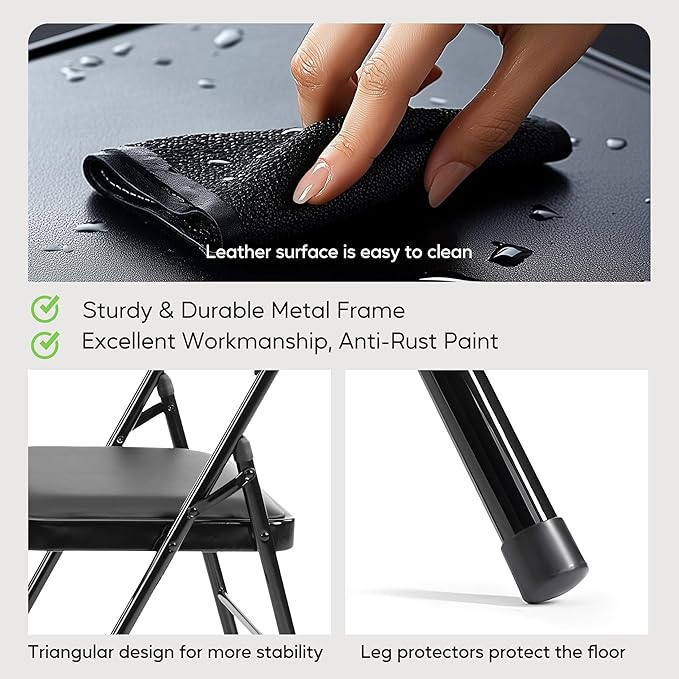 HealSmart 2 Pack Folding Chairs - Image 6