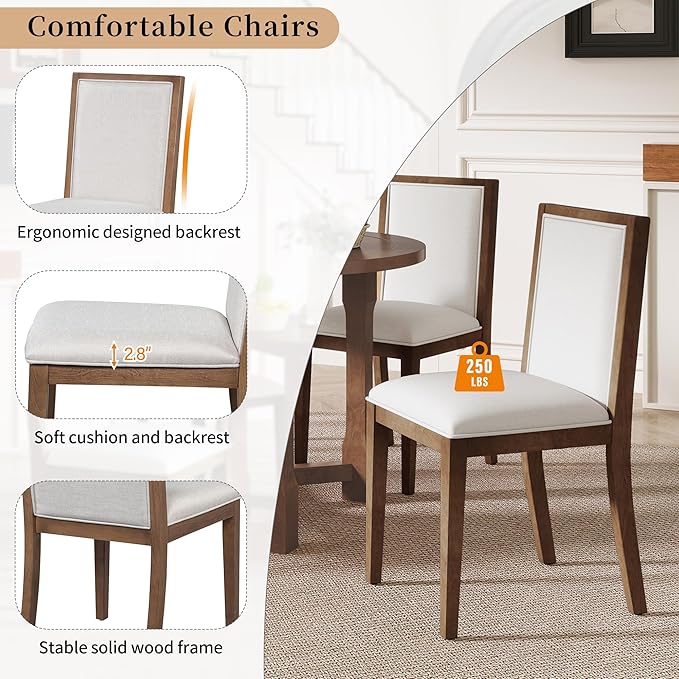 Ball & Cast Farmhouse 5 Pieces Dining Table Set - Image 9