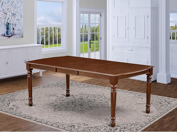 East West Furniture DOT-MAH-T Dover Dining Table - Image 2