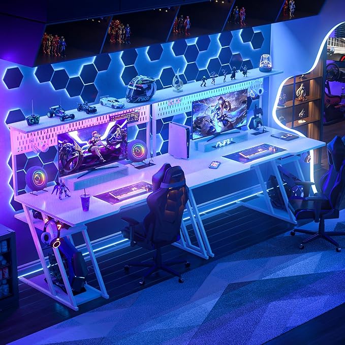 Armocity 53'' White Gaming Desk - Image 7