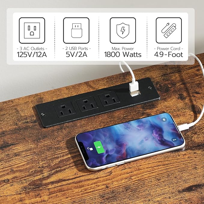 HOOBRO LED TV Stand for 75 Inch TVs - Image 6