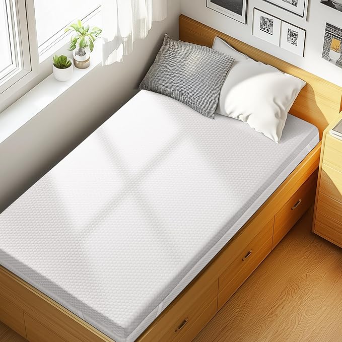 PERLECARE 3 Inch Gel Memory Foam Mattress Topper by PERLECARE-Becausewecare%E2%80%A6