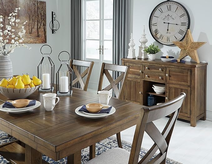 Signature Design by Ashley Moriville Farmhouse 36” x 30” Dining Extension Table - Image 20