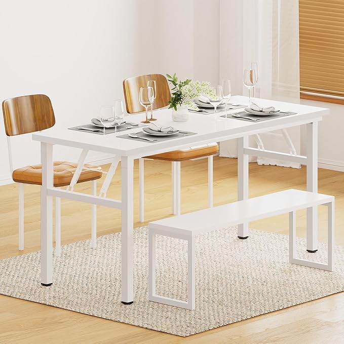 DlandHome Computer Desk 62 inches Office Desk Computer Table Study Writing Desk - Image 7