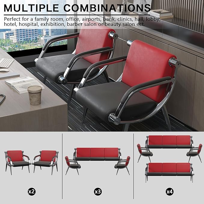 wonline 3 Seat Waiting Room Chair - Image 4
