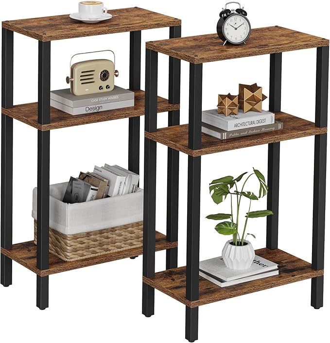 TUTOTAK Small Side Table, Narrow End Table, Skinny Sofa Table, Slim Nightstand by WelcometotheTUTOTAKHome