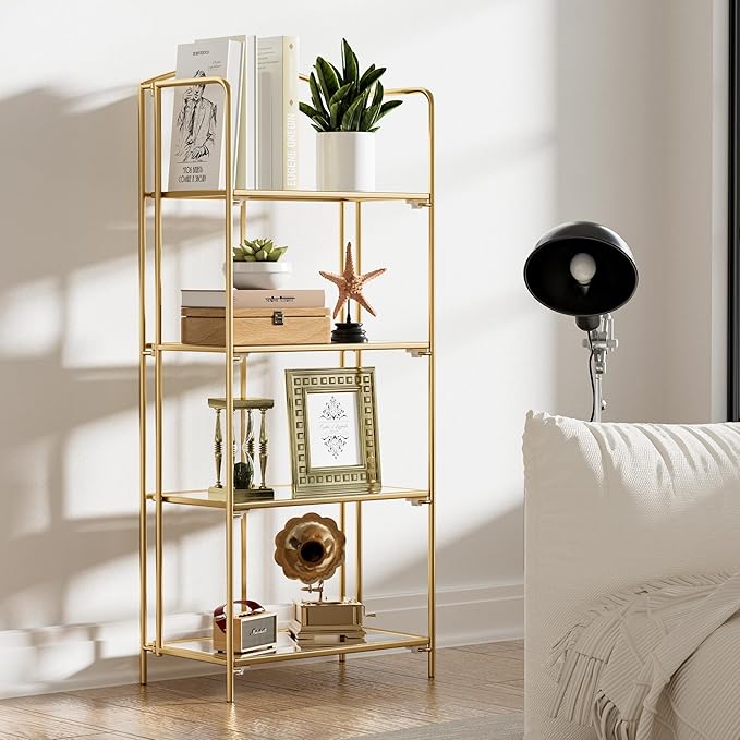 Crofy No Assembly Folding Bookshelf - Image 2