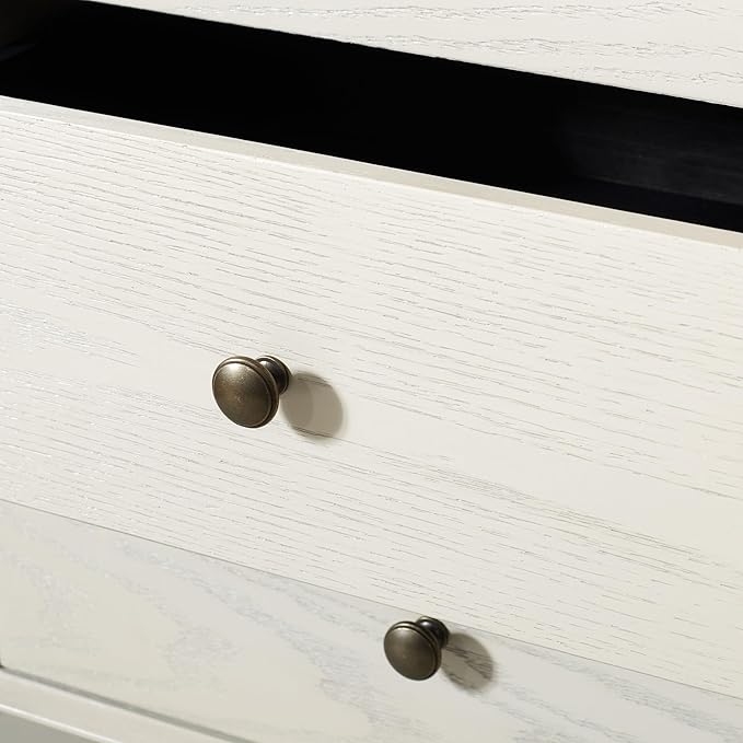 SAFAVIEH Couture Collection Elissa Mid-Century White Wash Small Entertainment - Image 10