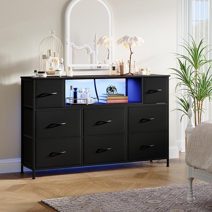 Somdot TV Stand for Bedroom, Dresser for Bedroom for 55 inch TV - Image 8