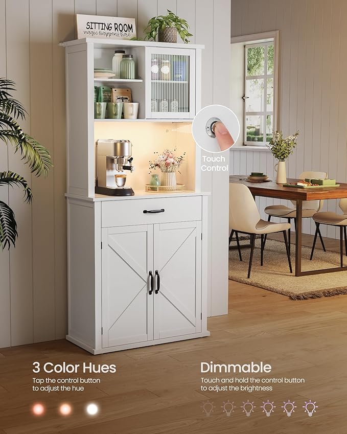VASAGLE 71" Kitchen Pantry Cabinet - Image 3