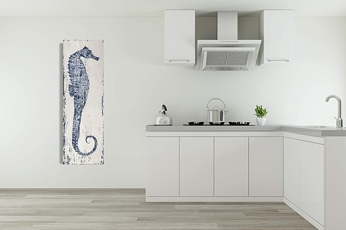 Yihui Arts Hand Painted Seahorse Canvas Art Wall Painting Pictures - Image 5
