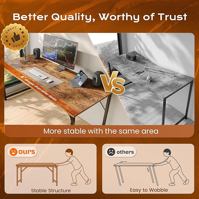 PRAISUN 40 X 24 Inch Computer Desk - Image 8