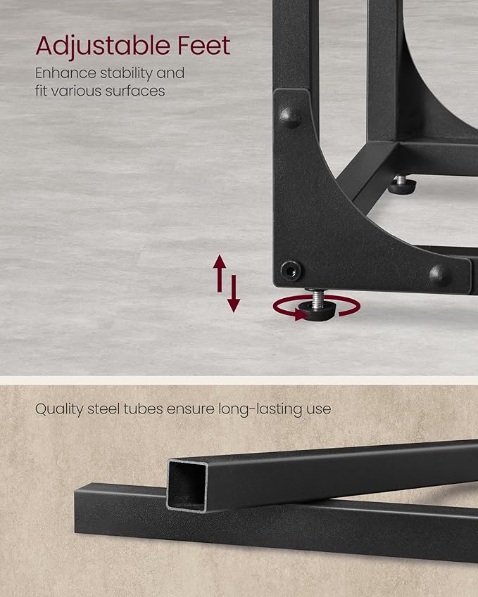VASAGLE C-Shaped End Table, Small Side Table - Image 6