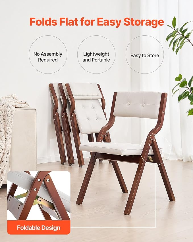 VEVOR Wooden Folding Chairs - Image 4