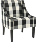 Homepop Home Decor | Upholstered Swoop Arm Accent Chair | Accent Chairs by HomePop