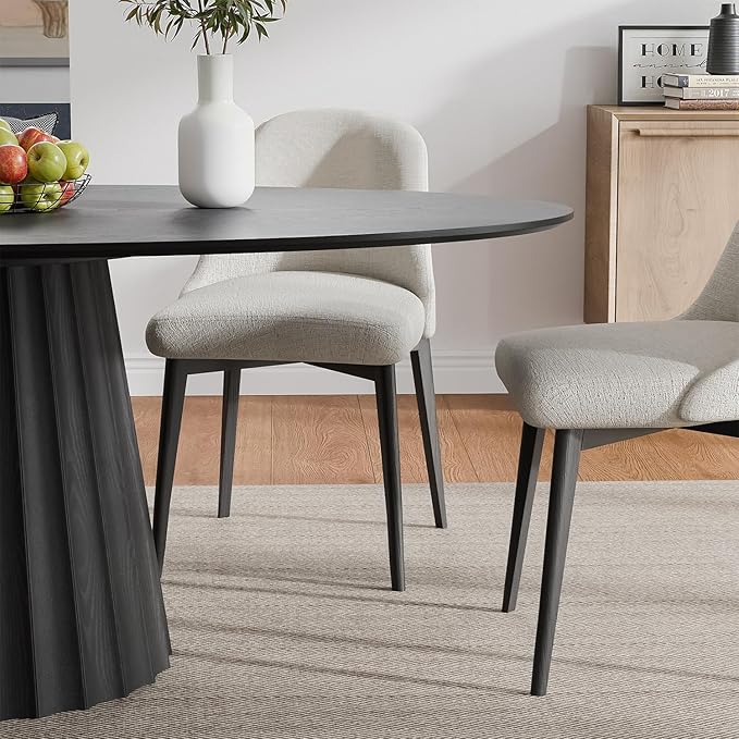 Casaphoria 67" Oval Dining Table, Modern Wood Kitchen Table - Image 4