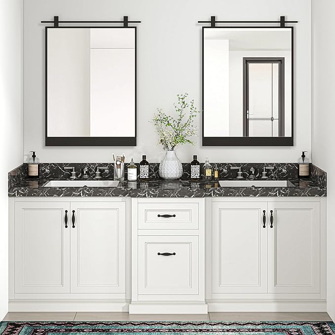 24x32 Inch Rectangle Bathroom Vanity Mirror - Image 2
