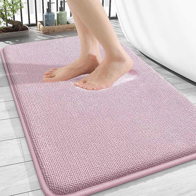 OLANLY Thick Memory Foam Bath Mat Rug 30x20, Extra Soft Absorbent Bathroom Rug by OLANLY