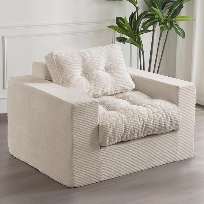 MAXYOYO Living Room Chair for Adults, Upholstered Floor Sofa by MAXYOYO
