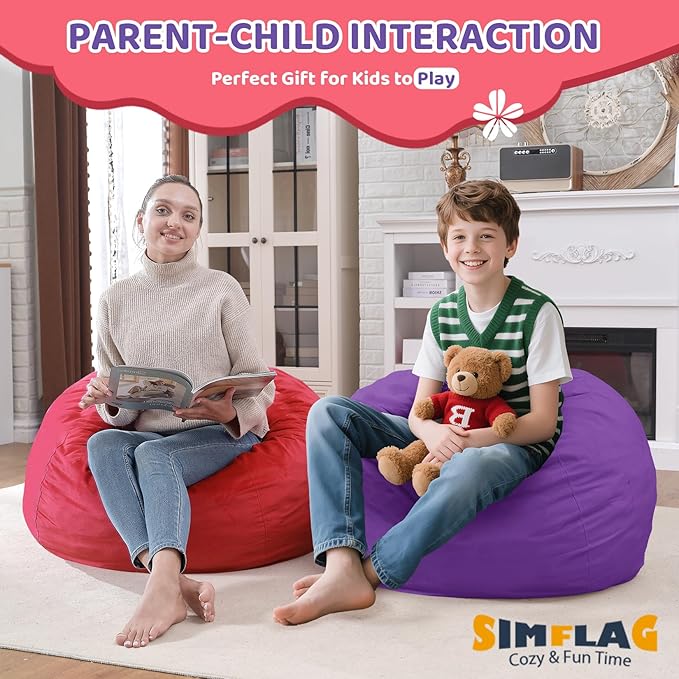 2FT Bean Bag Chair, Comfy Bean Bag Chairs - Image 4