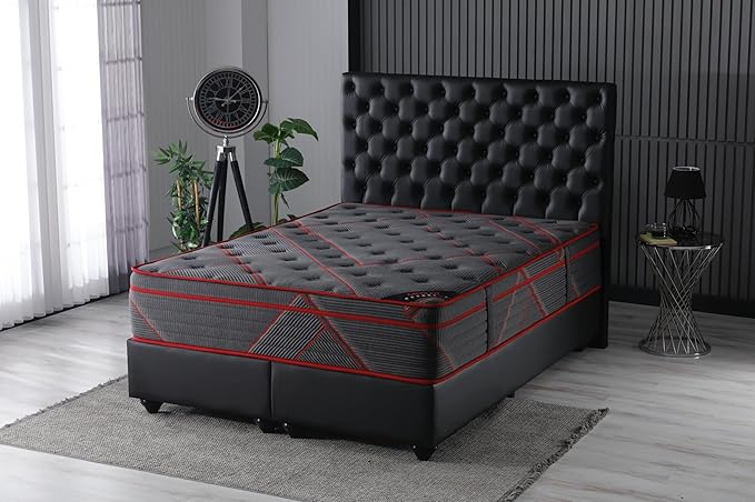Ottomanson Twin 13" Luxury Black Eurotop Mattress - Image 6