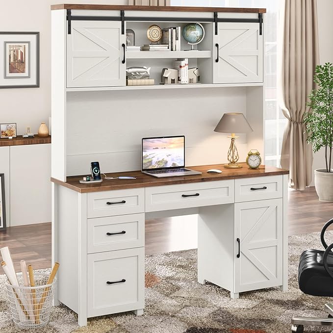 67''H Farmhouse Executive Desk - Image 3